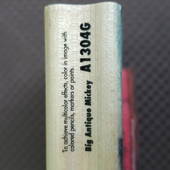 Large Mickey Mouse Rubber Stamp, "Big Antique Mickey", Standing Pose, Disney - Picture 7 of 11